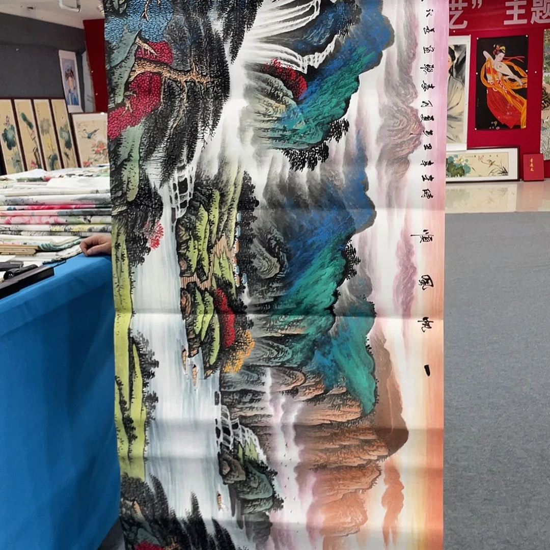 国画今天上午国画作品展示