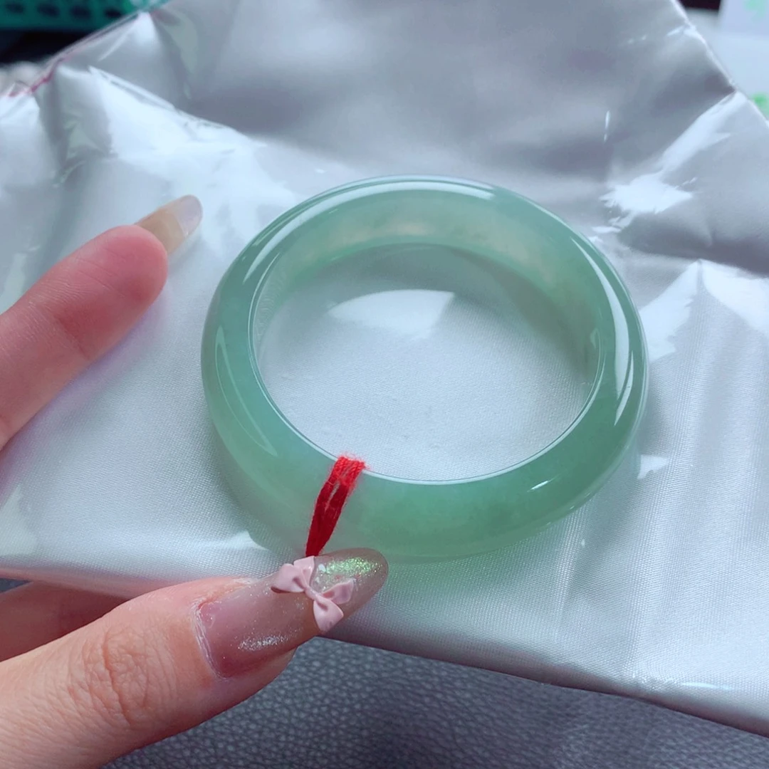 未镶嵌手镯翡翠天然缅甸翡翠A货手镯 49号