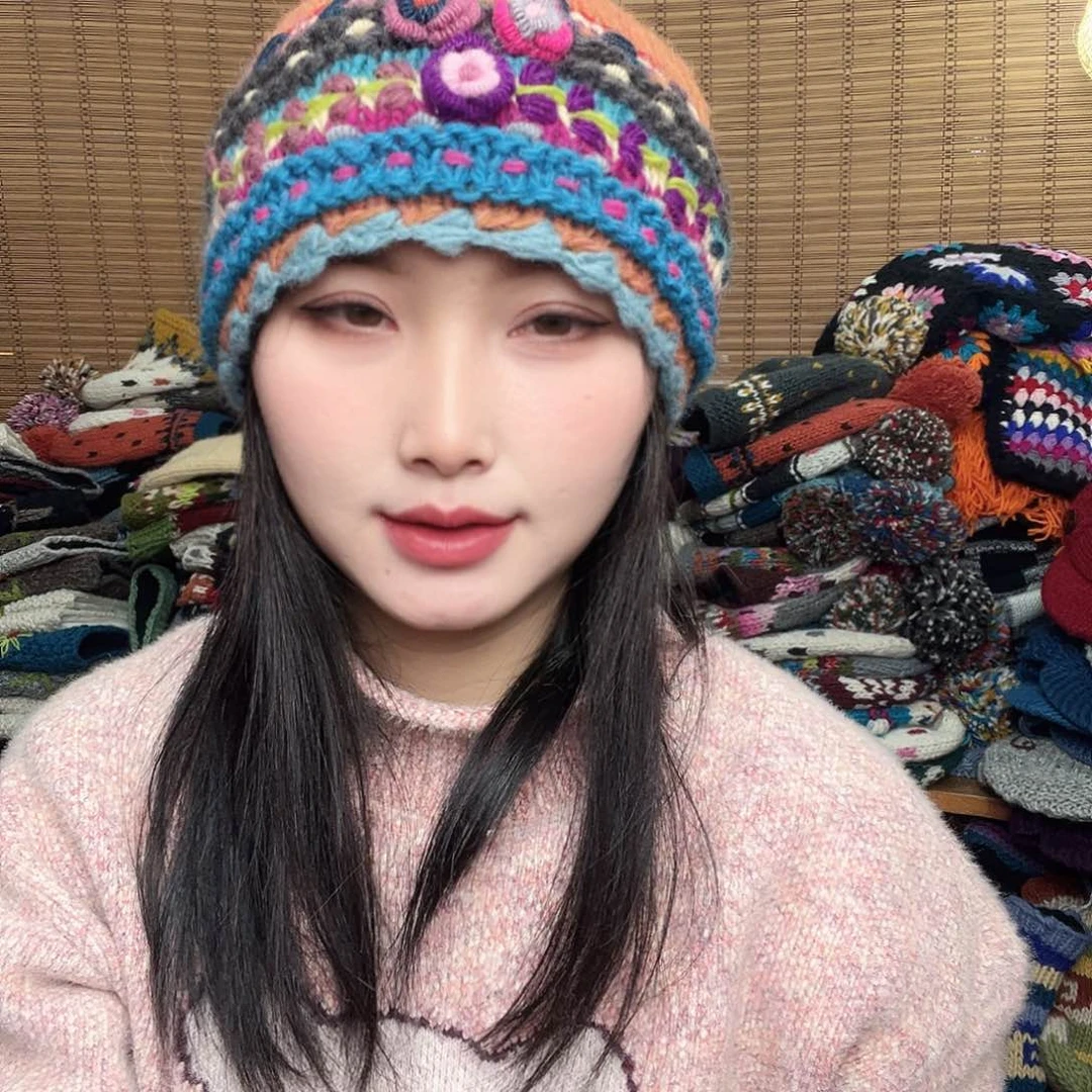 羊毛尼泊尔纯手工帽子343