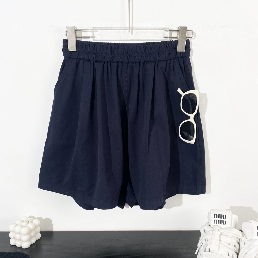 小韩日记【实力派】短裤休闲裤时尚百搭夏季简约纯色韩版松紧腰1108