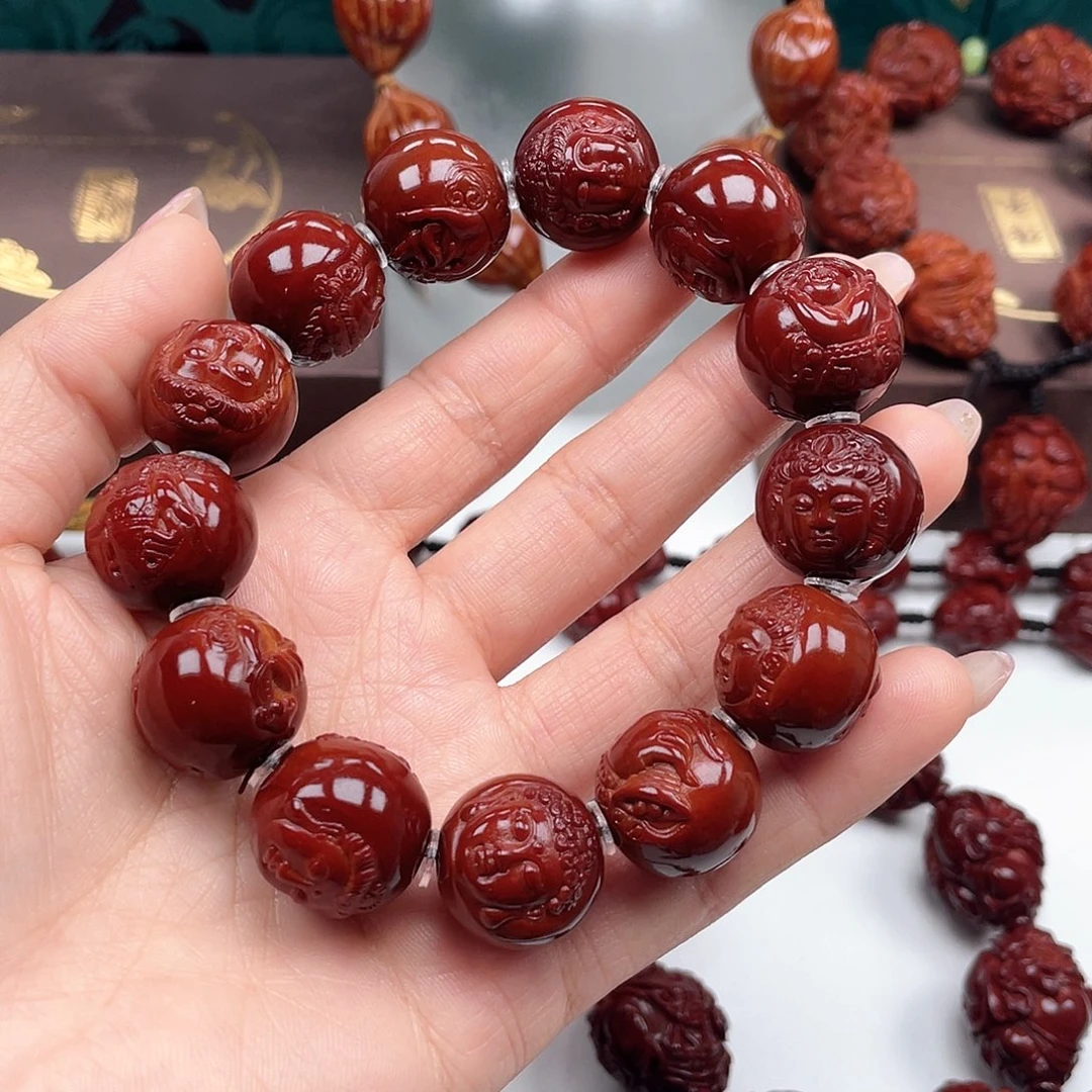 橄榄核手串金***弟十八罗汉