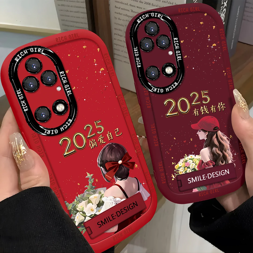 适用于【华为】P50/E新年新款时尚潮流有钱有你防摔手机壳