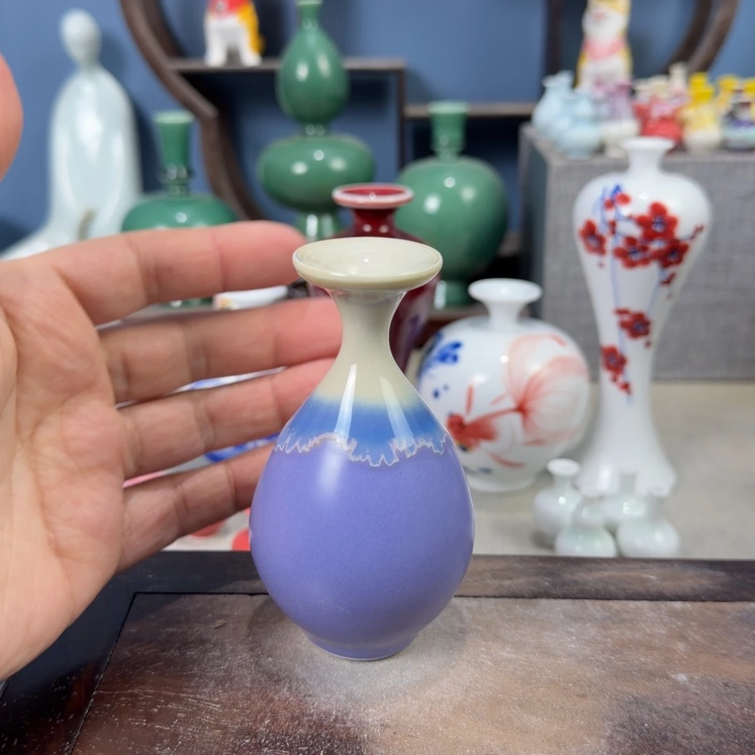 陶瓷手工小花器摆件