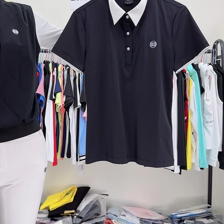 吹***～高尔夫短袖，23011黑色S