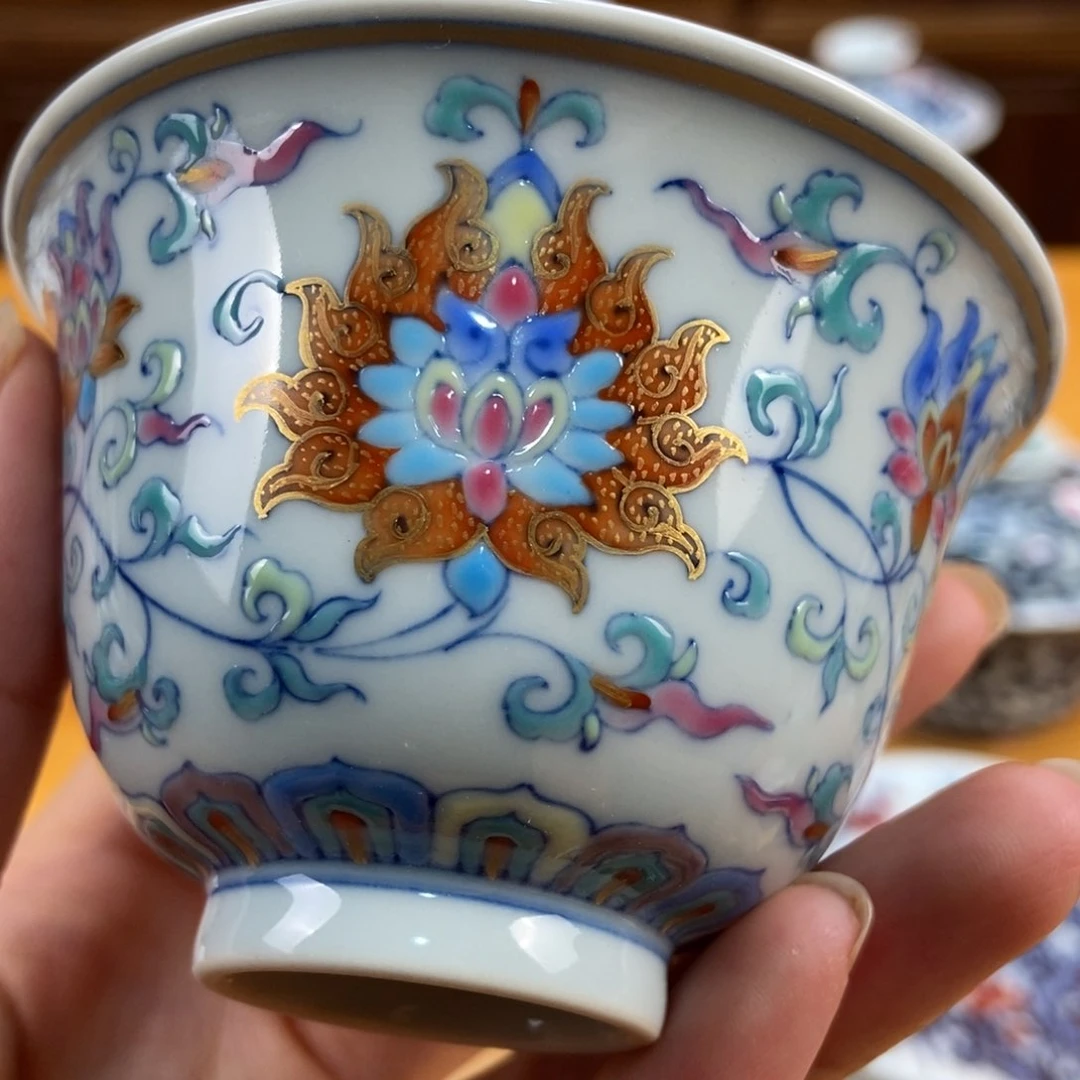 手绘现代茶具非古董