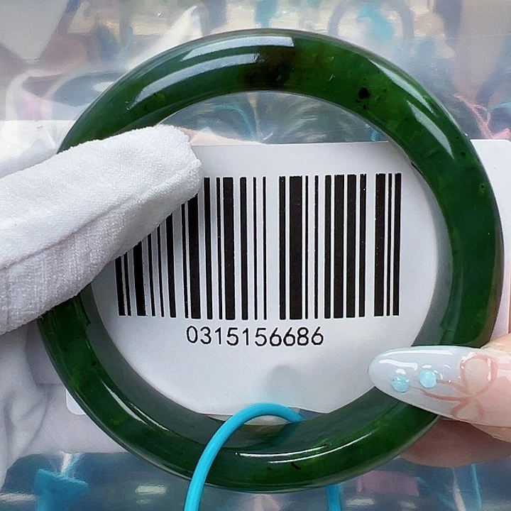 和田玉未镶嵌手镯包容6061