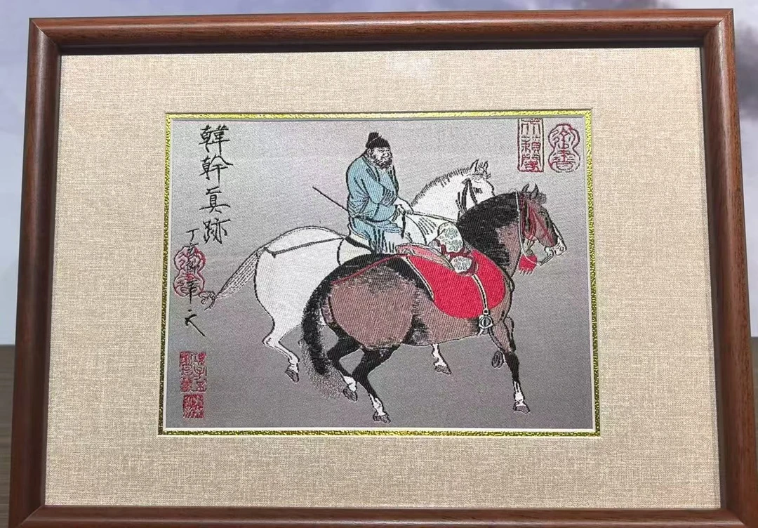 （何律）蜀锦牧马图（马）