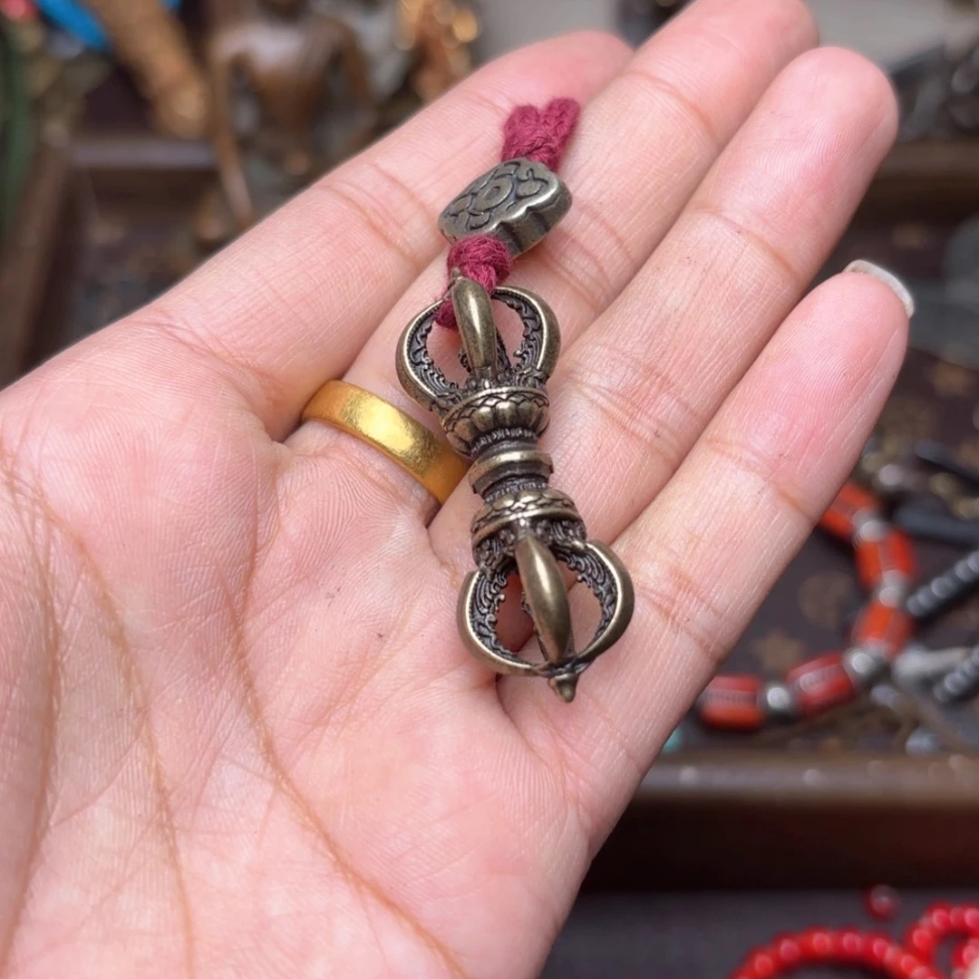 铜星月菩提吊坠项链