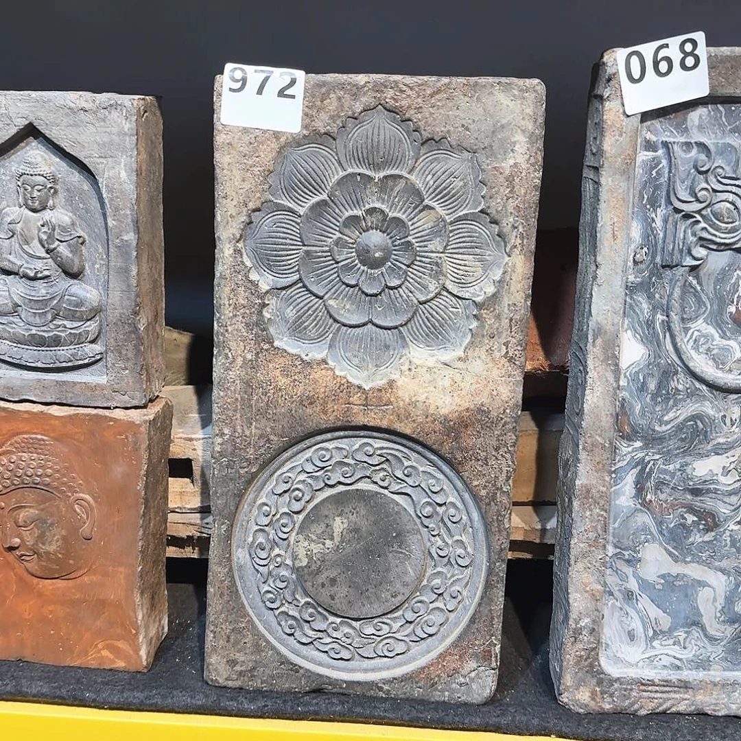 老砖茶台，砚台，画像砖