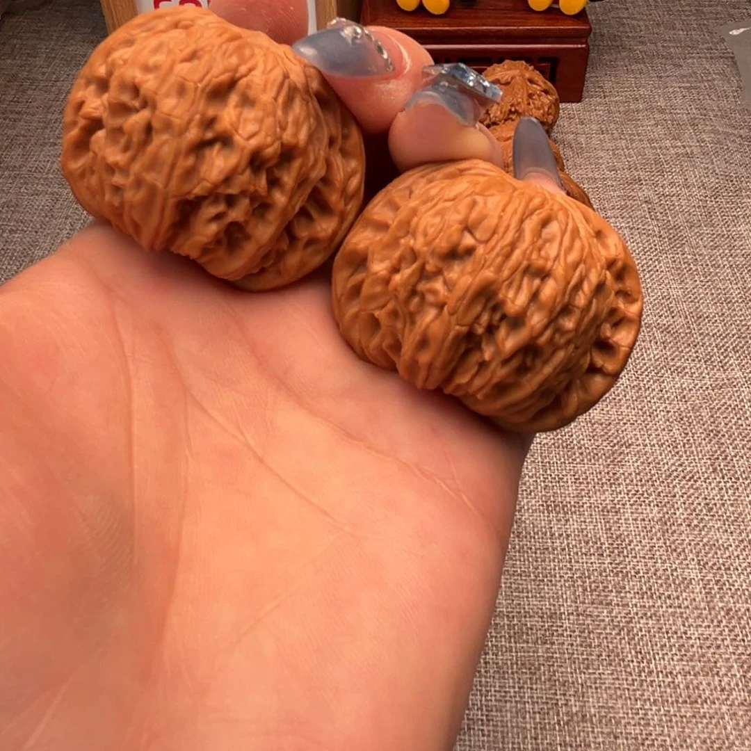 文玩核桃把件磨盘