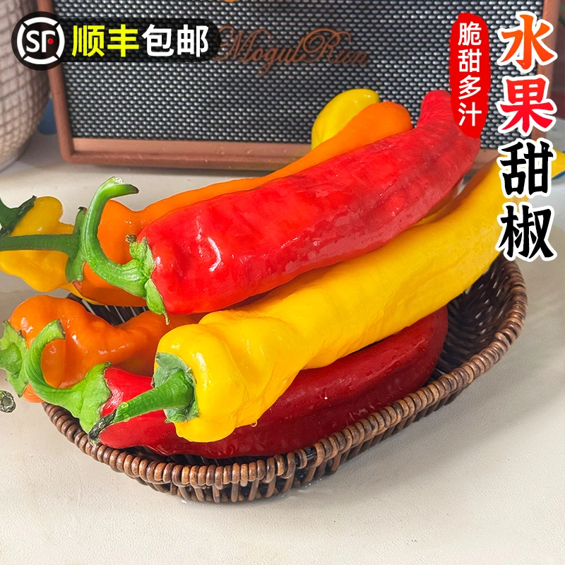 【脆甜|可生食】水果甜椒1-3斤彩椒新鲜水果辣椒芭蕾椒沙拉蔬菜