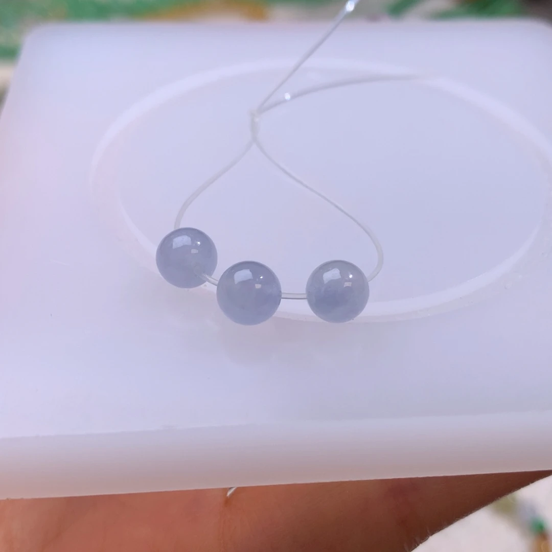 定制翡翠未镶嵌润胶 紫珠珠 卡6  单颗价 任选一颗