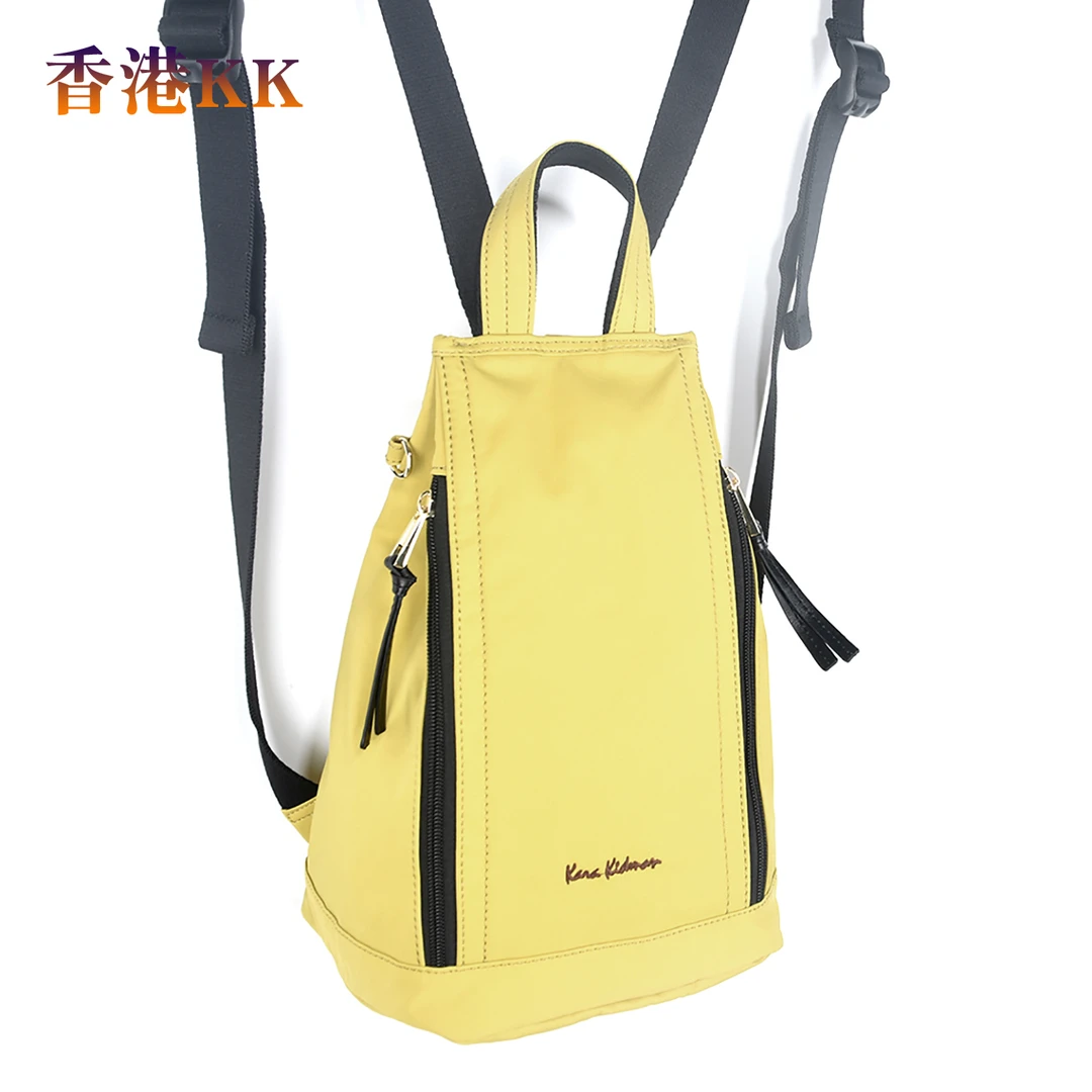 时尚轻便设计感帆布双肩包简约胸前背包女包防水尼龙布百搭小背包