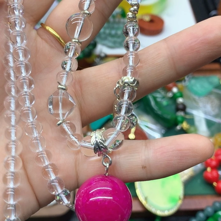 苏纪石（舒俱来）合金颈饰吊坠