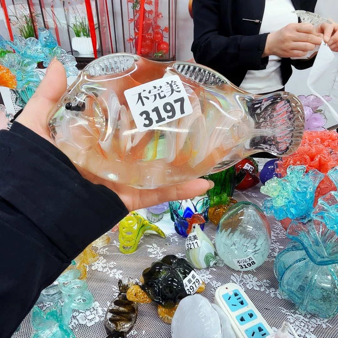 瑕疵不退不换琉璃花瓶花器艺术摆件