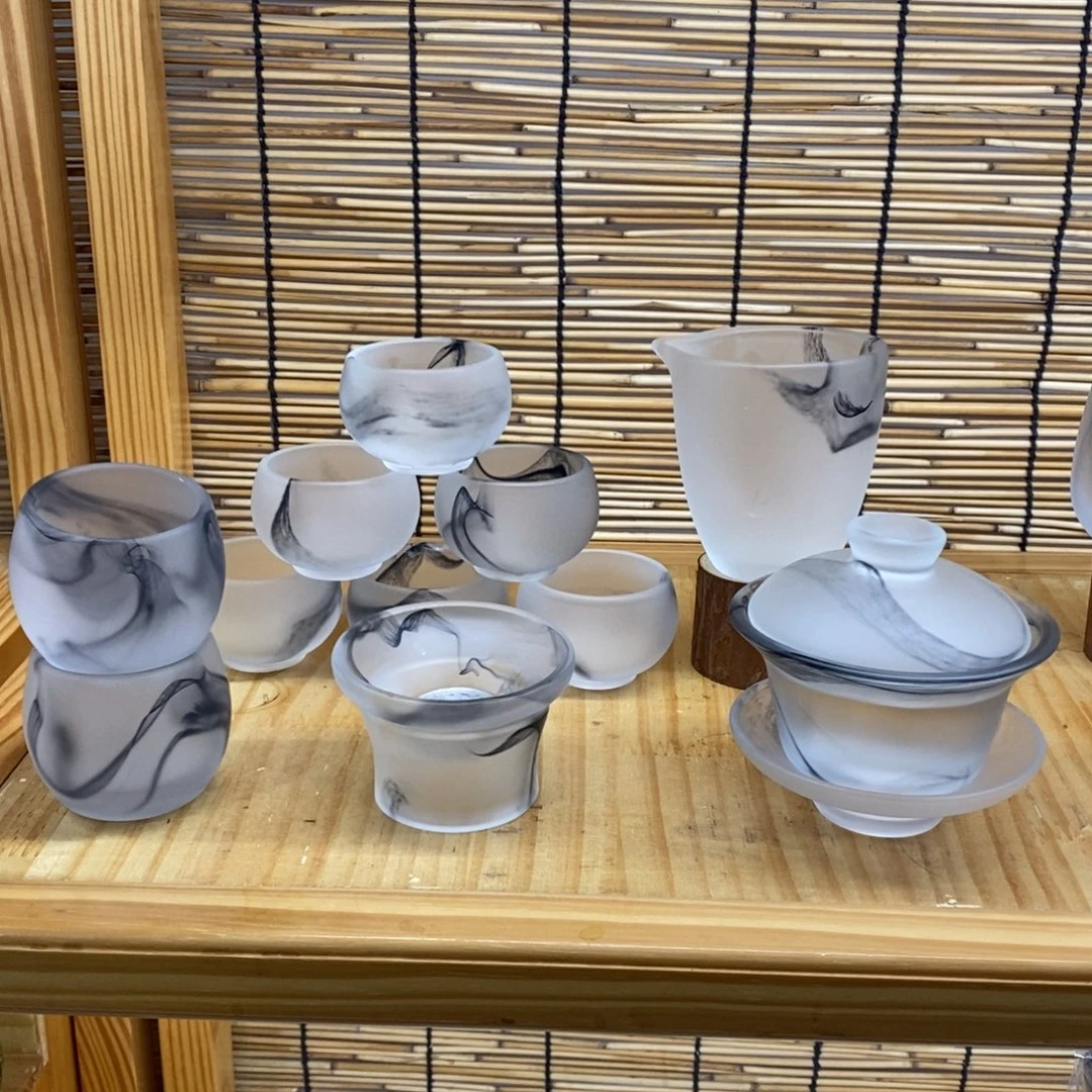 琉璃手工艺品磨砂烟雨，主人杯2