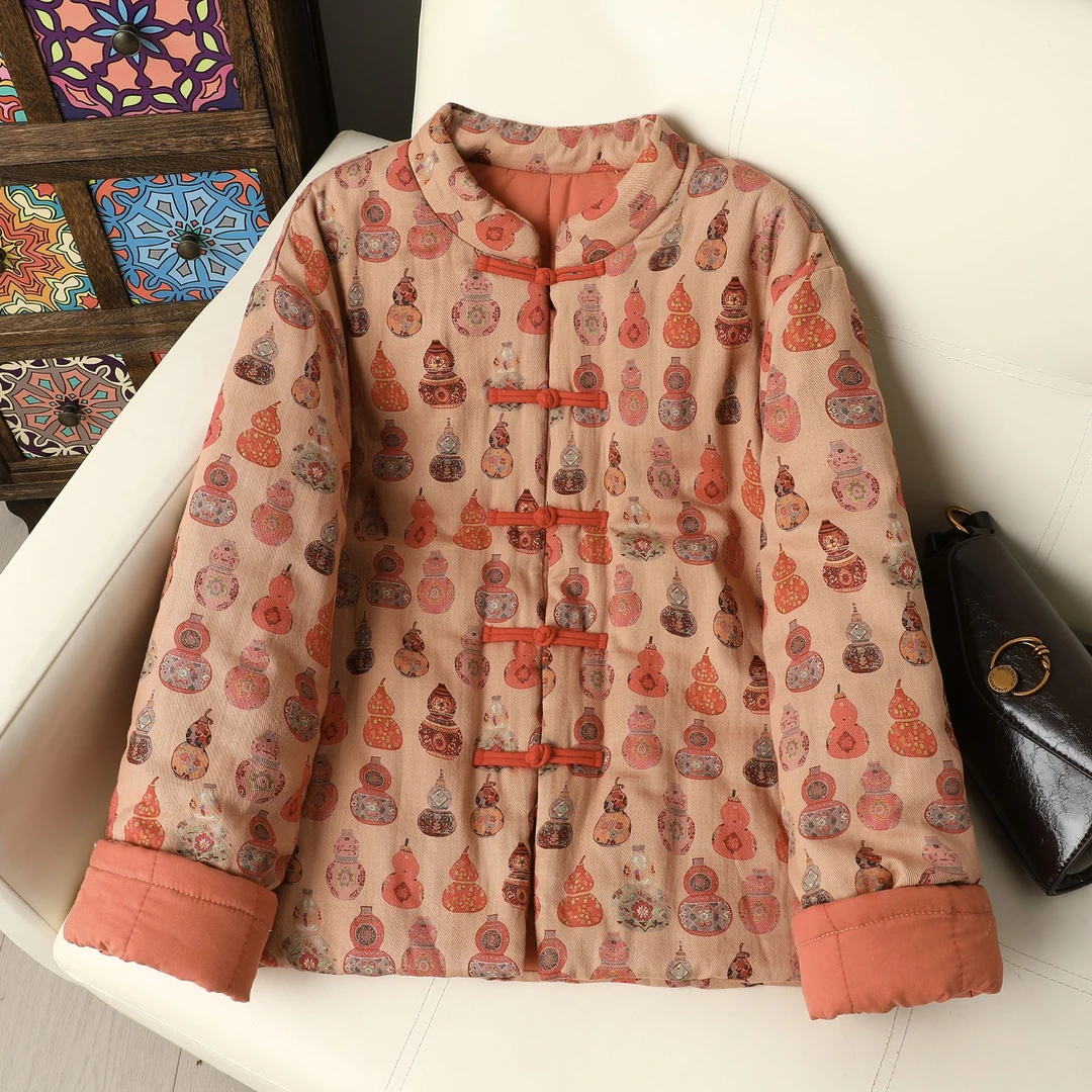 【100%牛仔水洗棉】新疆棉花棉服加厚立领修身款牛仔棉复古棉袄外套