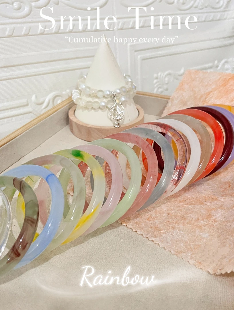 非金属玻璃【贵妃镯对对碰】琉璃古风爆款贵妃镯DIY