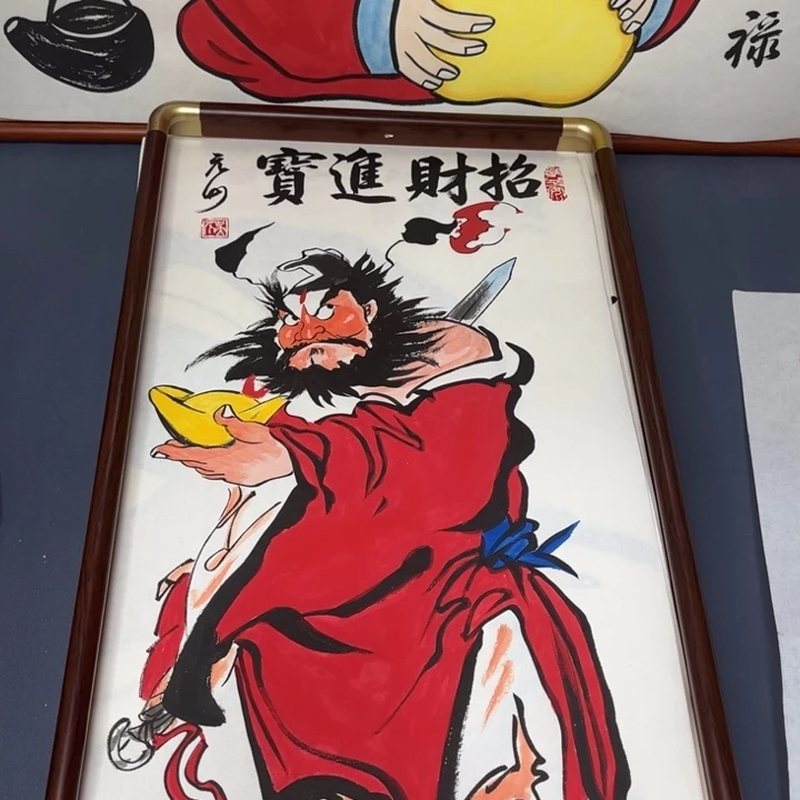 国画大***沙禅意画纯手绘福利