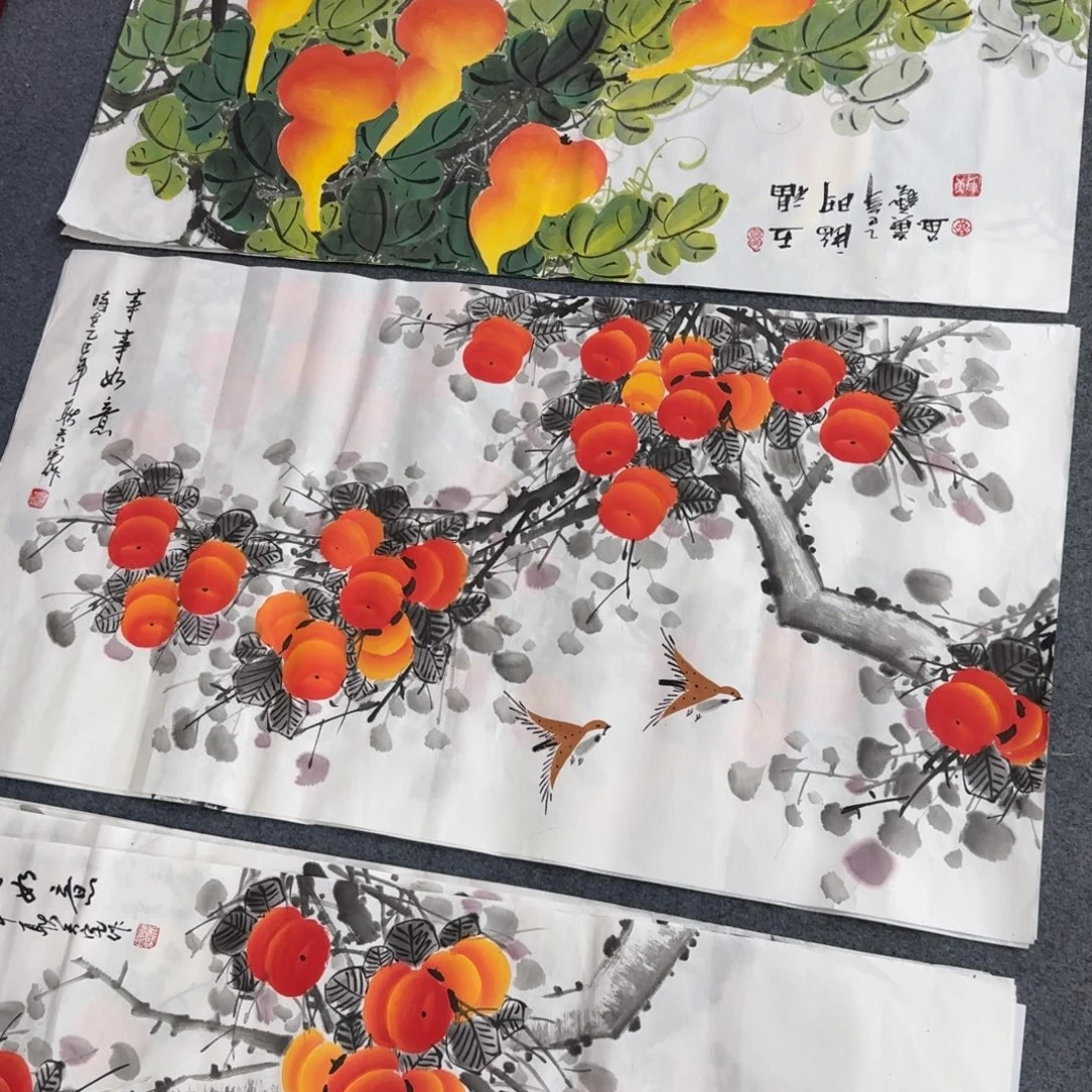 国画三尺尺寸50X100纯手绘作品