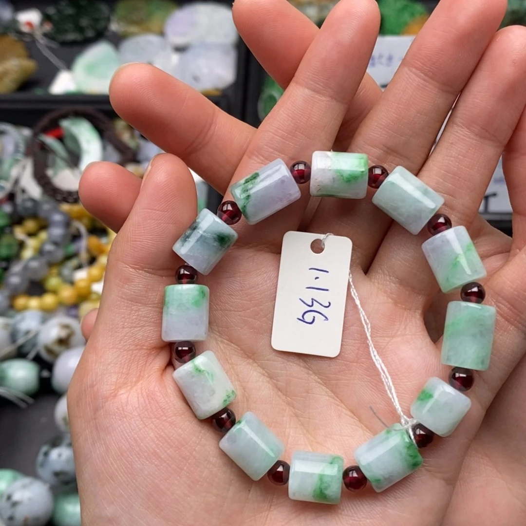 翡翠项链未镶嵌路路通手串 18号