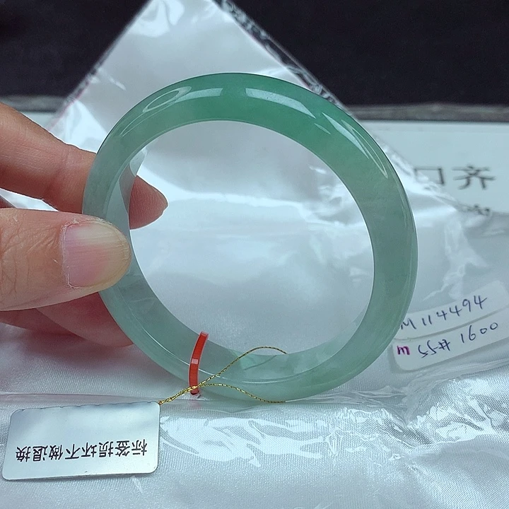 翡翠未镶嵌手镯55圈4494