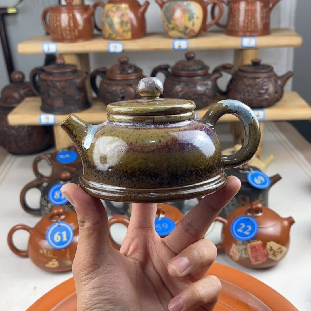 壶建水紫陶全手工制作，老匠人传承手艺