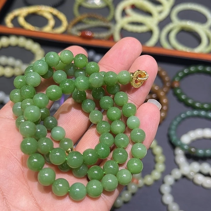 和田玉未镶嵌手链