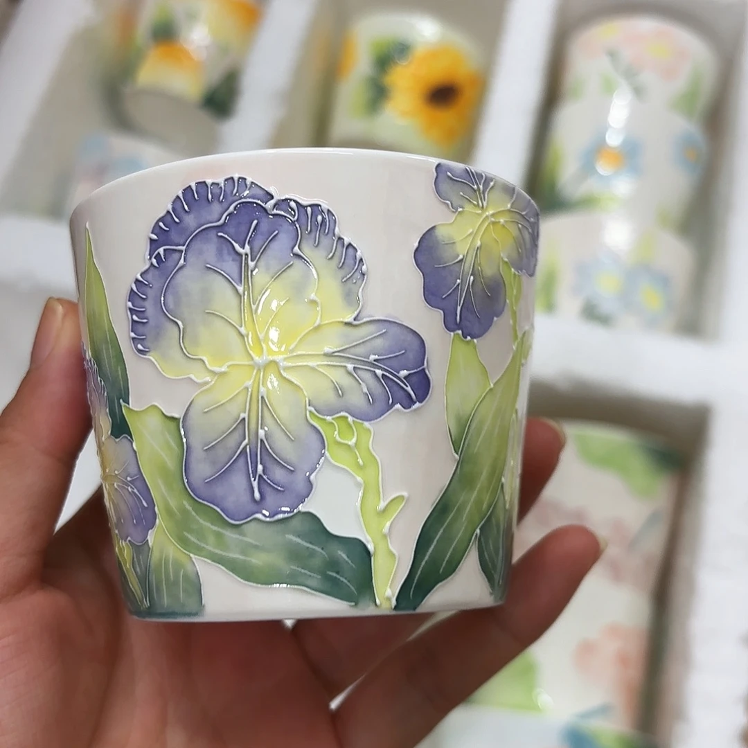 手绘创意高温釉下彩陶瓷