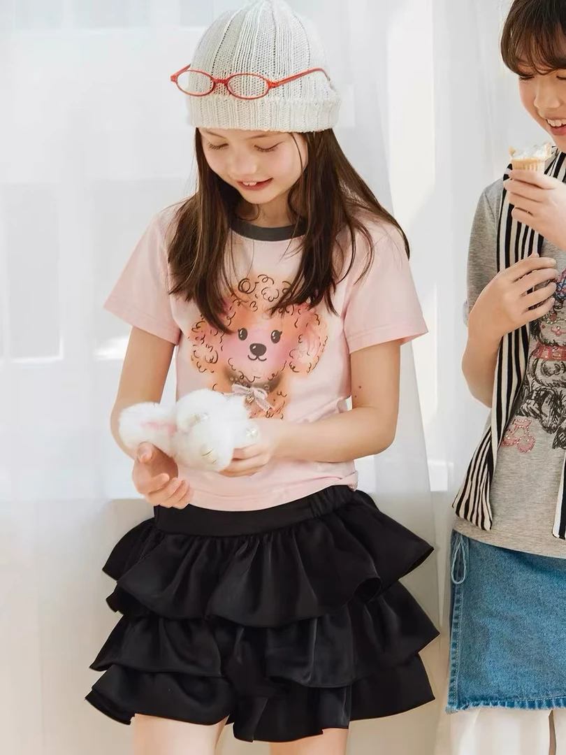 0620童装卷毛狗印花短袖T