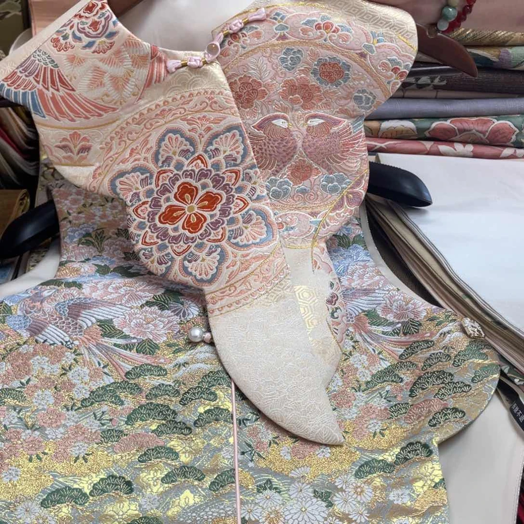 刺绣唐锦桑蚕丝正绢面料