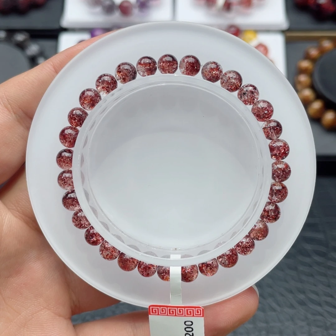 未镶嵌手链水晶金草莓5.8