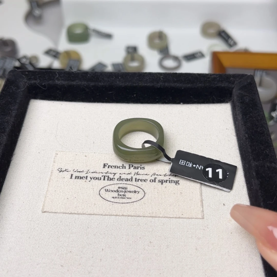 和田玉（糖玉）戒指未镶嵌