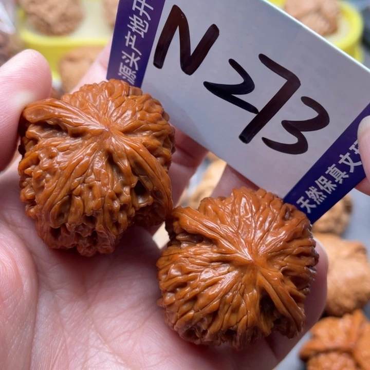 文玩核桃把件磨盘38尺