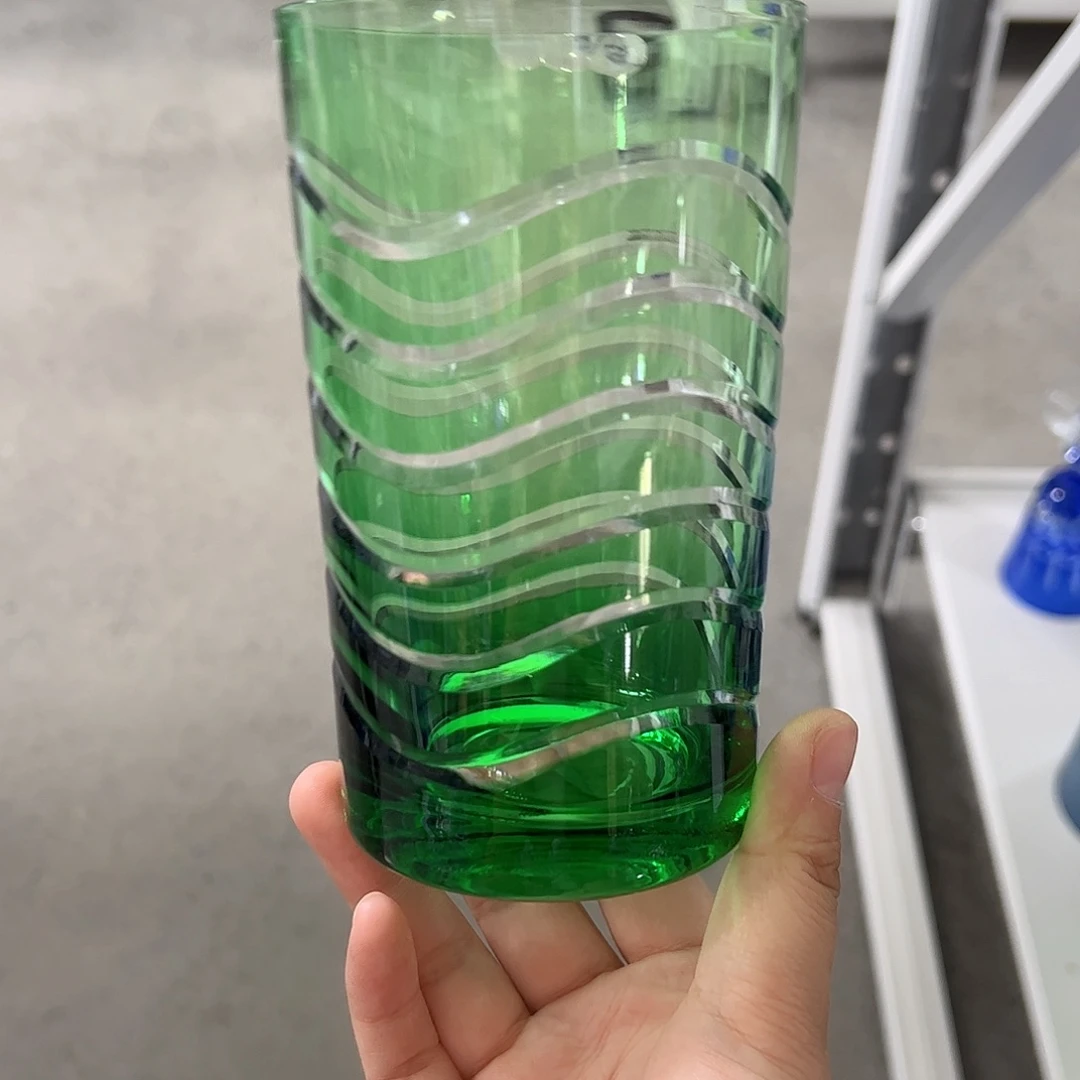 水晶玻璃平底款微瑕一个