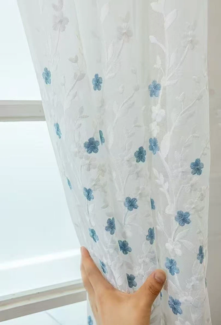 一枝独绣星空底纱