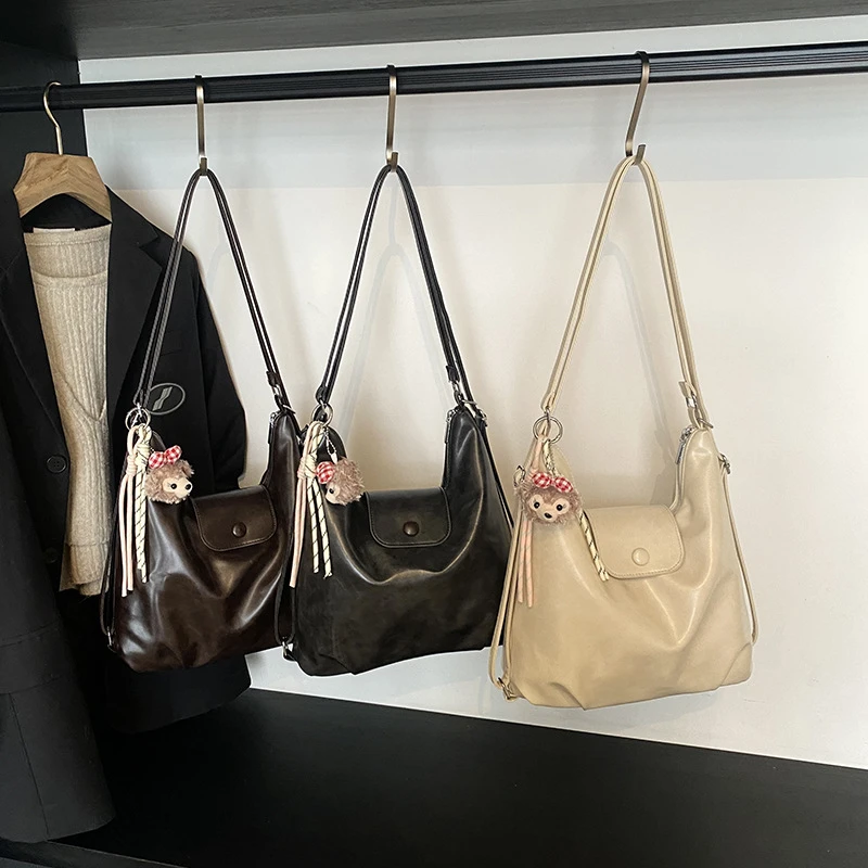 多功能大容量包包女2025年秋冬新款通勤设计双肩包高级感小众托特