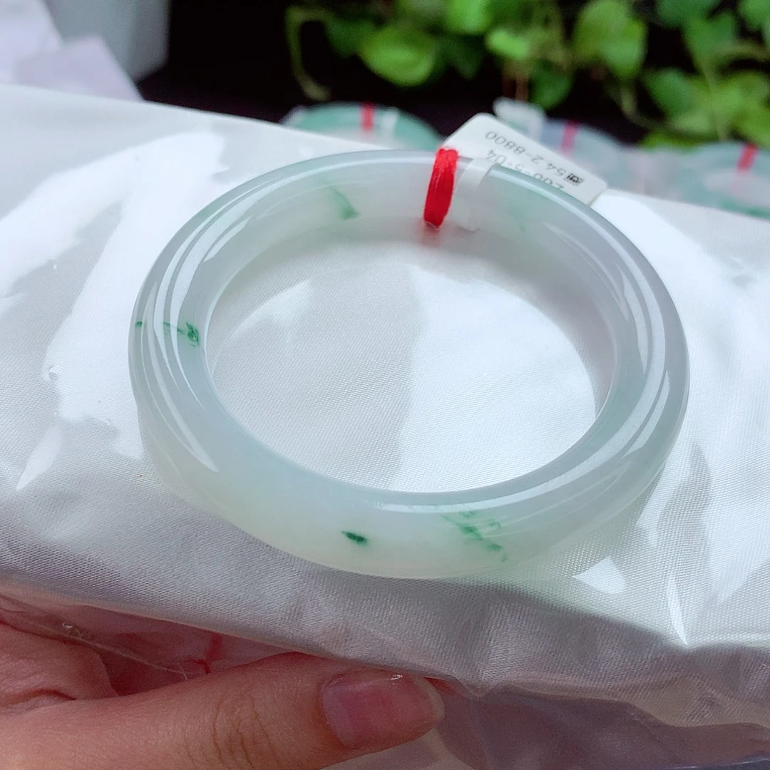 翡翠未镶嵌手镯缅甸天然a货翡翠手镯