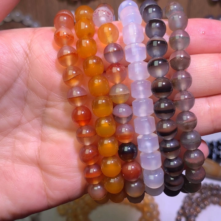 玛瑙/玉髓未镶嵌手链接受指定款式 卖没过款