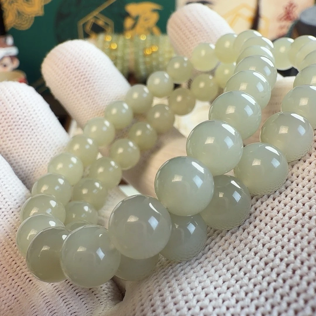 和田玉未镶嵌手串