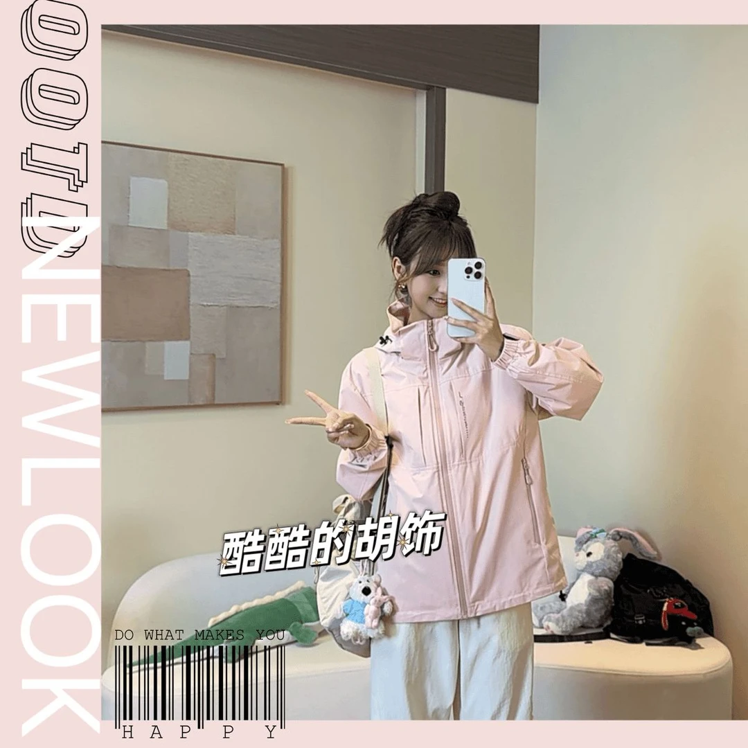 女式冲锋衣外套户外情侣可拆卸三合一防风防水夹克冬季时尚百搭