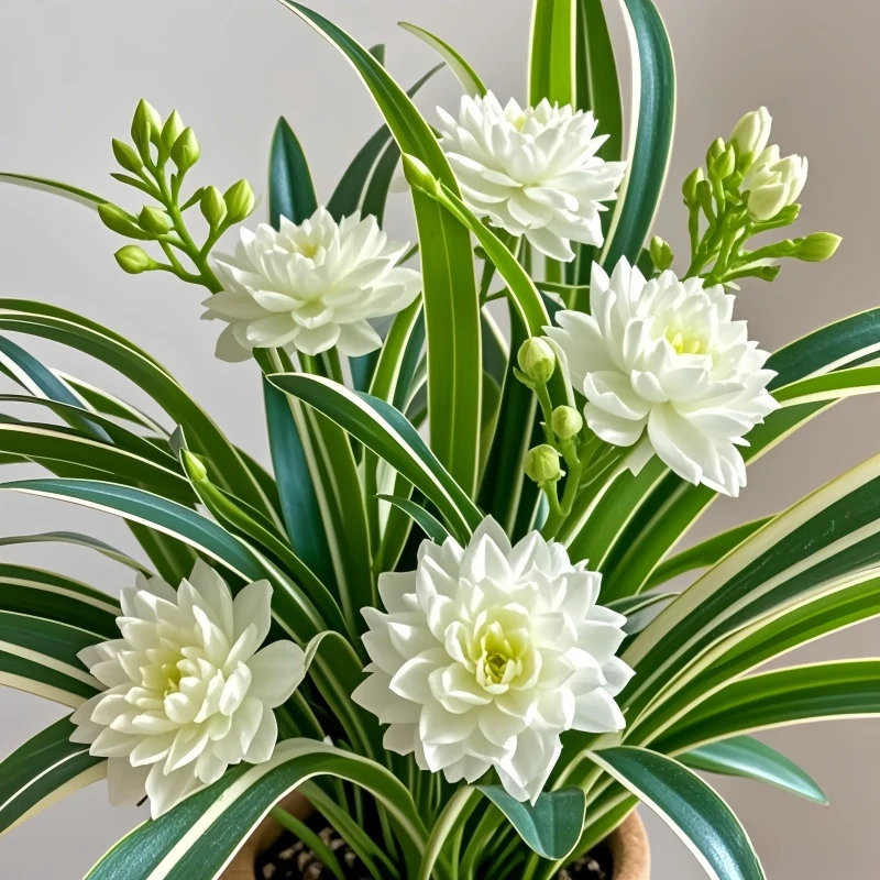 浓香型金边大花吊兰盆栽苗耐寒热四季可种好养易活花卉绿植驱蚊虫