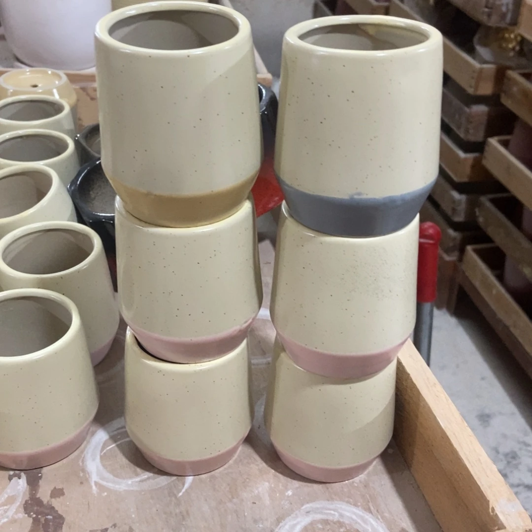 红陶高温陶瓷花盆