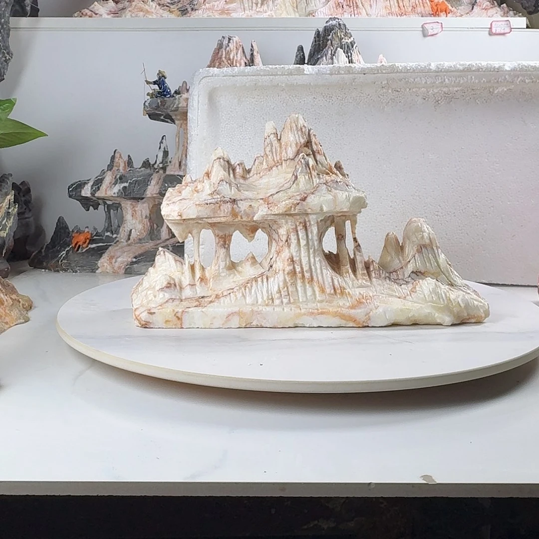 理***解山峰摆件鱼缸造景