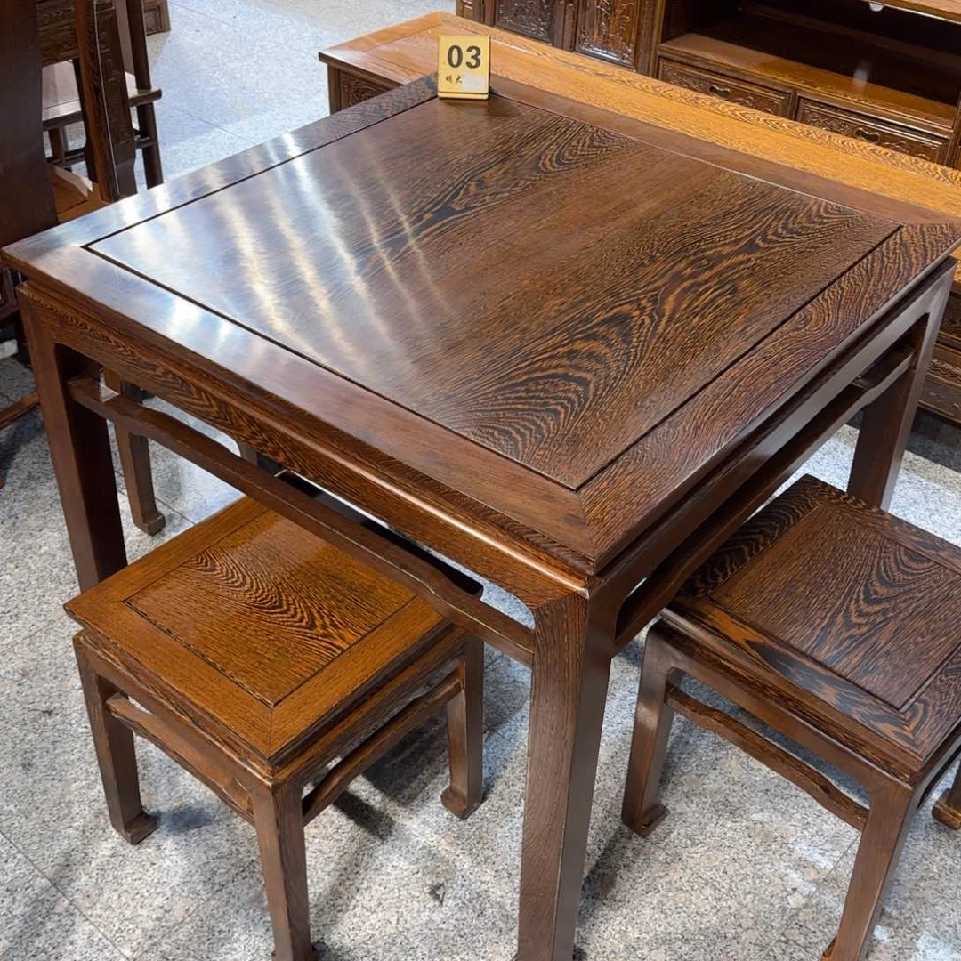 ****威鸡翅木类成套家具88马蹄一套