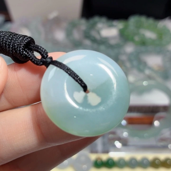 翡翠未镶嵌颈饰翡翠天然A货平安扣