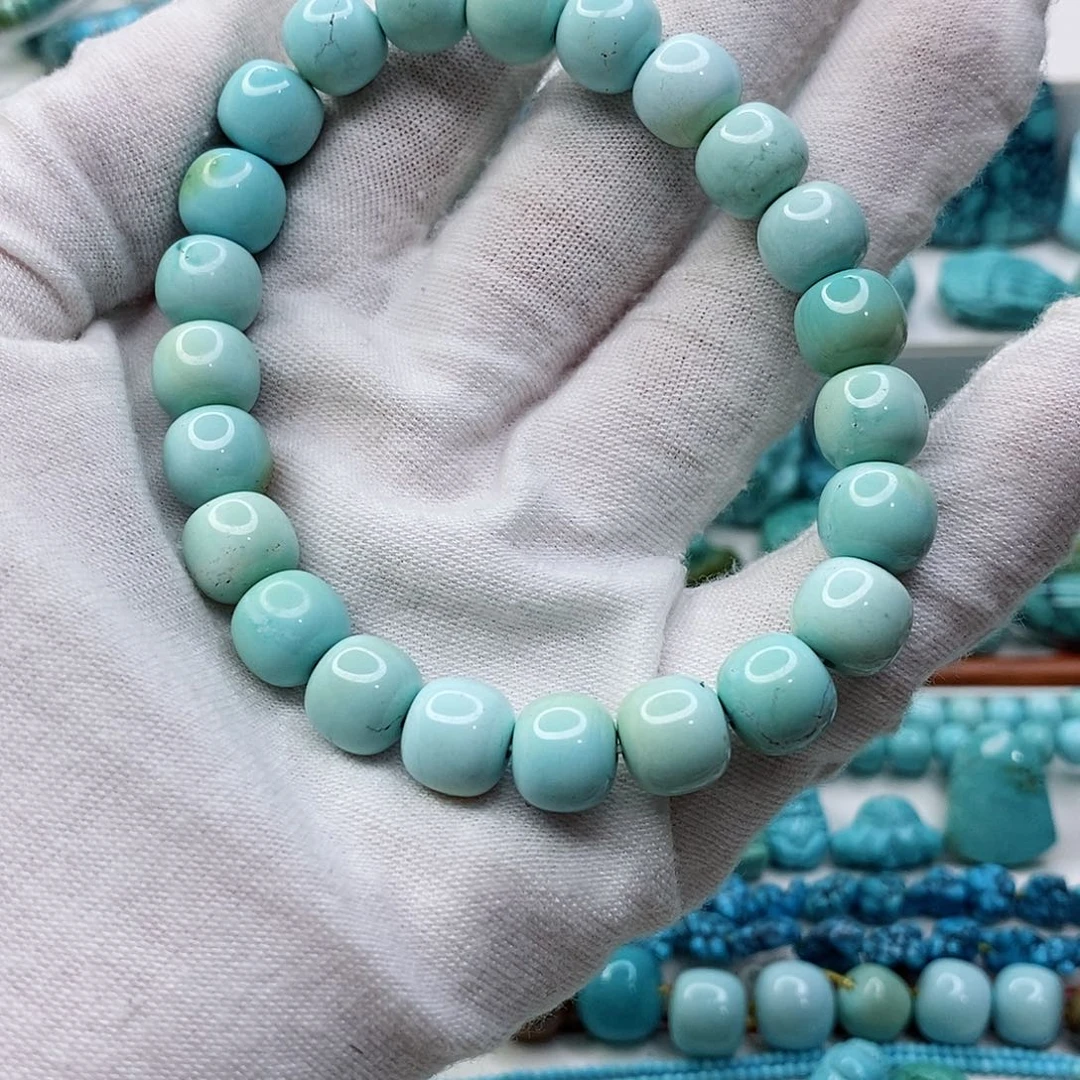 绿松石珠宝奇石未镶嵌演****导