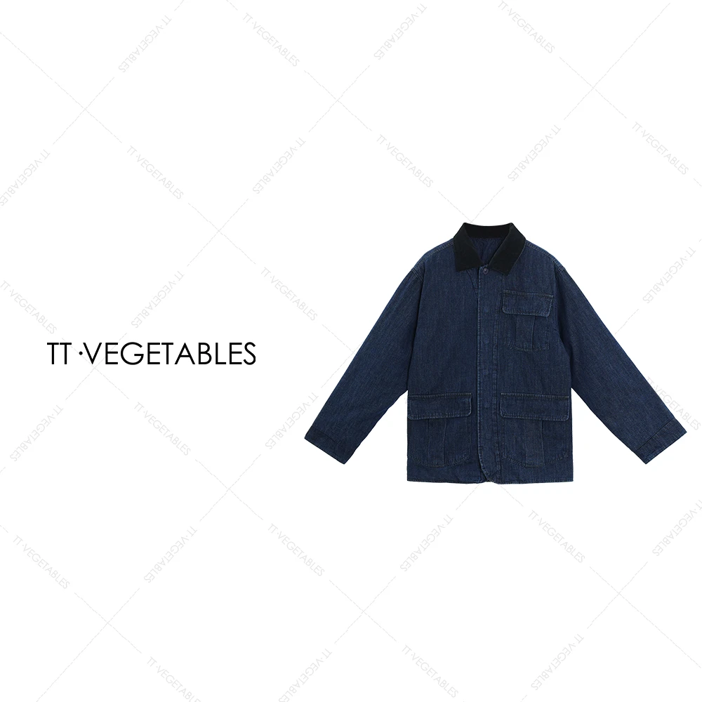 噢芬/小个子 【云舒】棉柔灯芯领牛仔风高端气质秋冬保暖外套522338