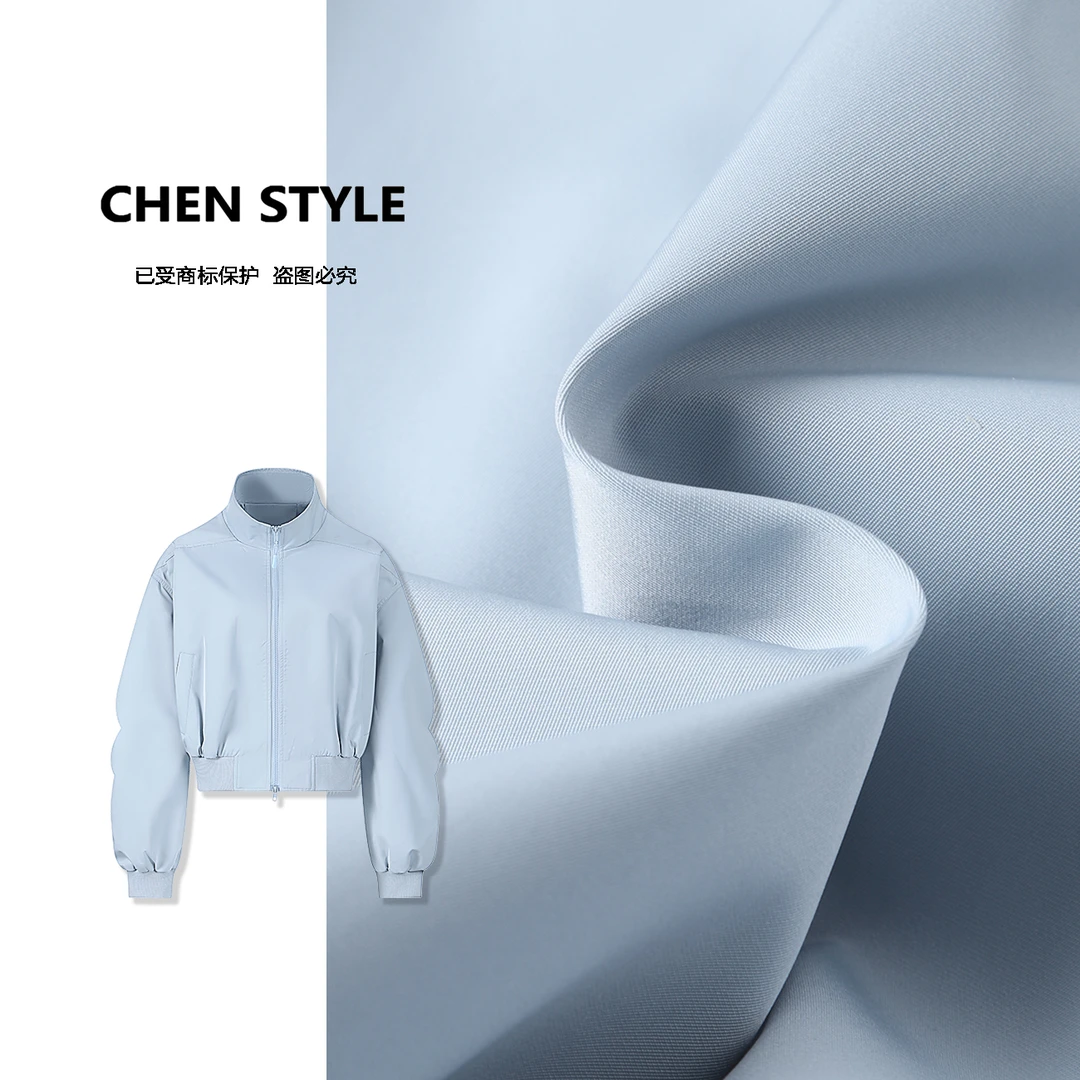 楚楚君~【环岛日记】WT62209立领显瘦时尚双拉链简约夹克外套