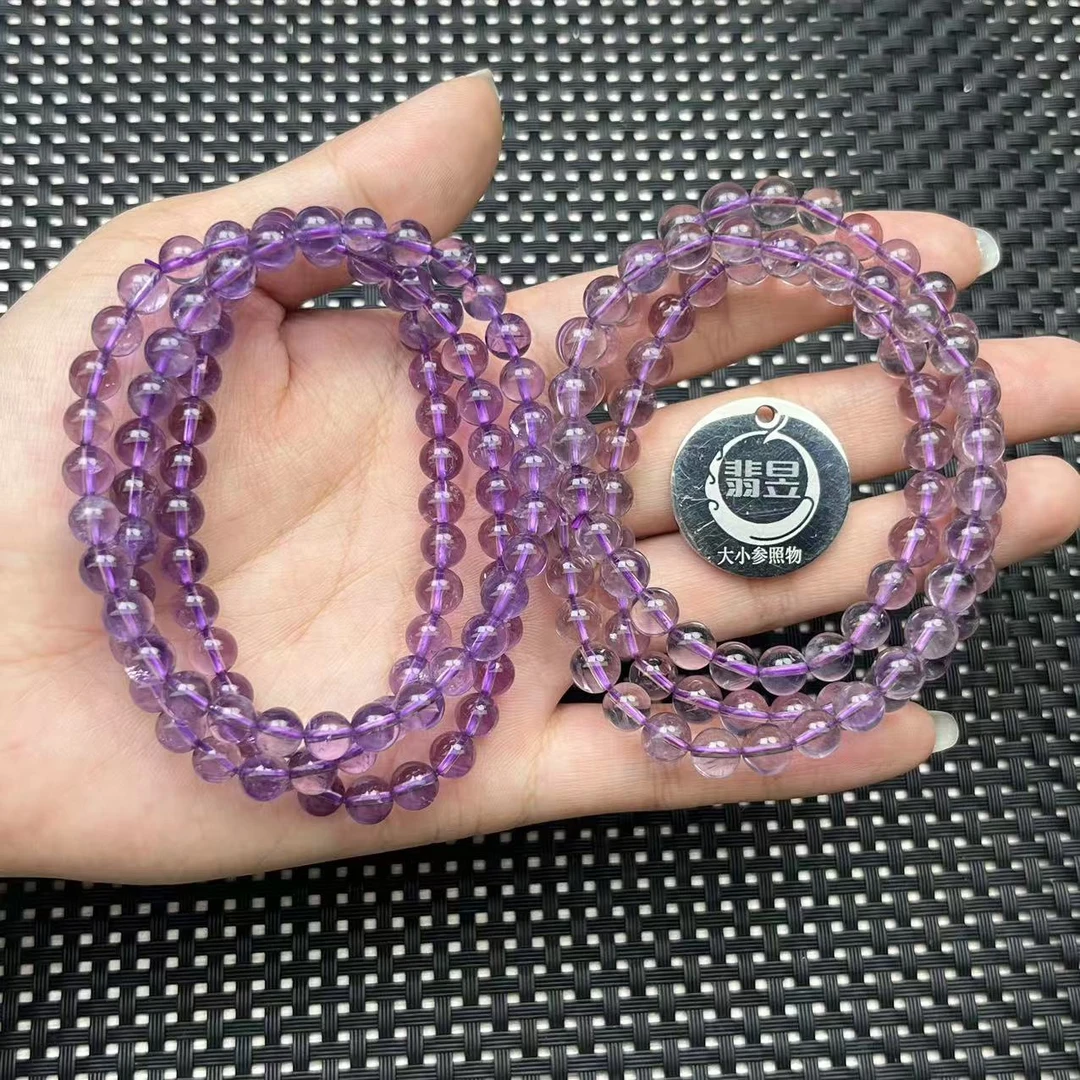翡昱-N16-15251-紫水晶珠链/约6+/约90颗/-多样性发其一-C
